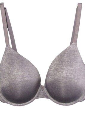 Victorias Secret Uplift Semi Demi Underwire Convertible Bra Gray Size 38 D